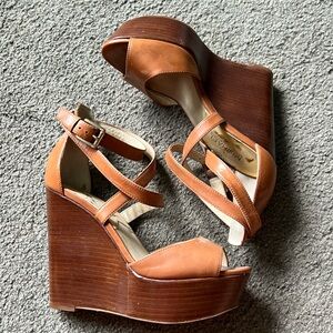 Michael Kors Brown wedges size 6.5